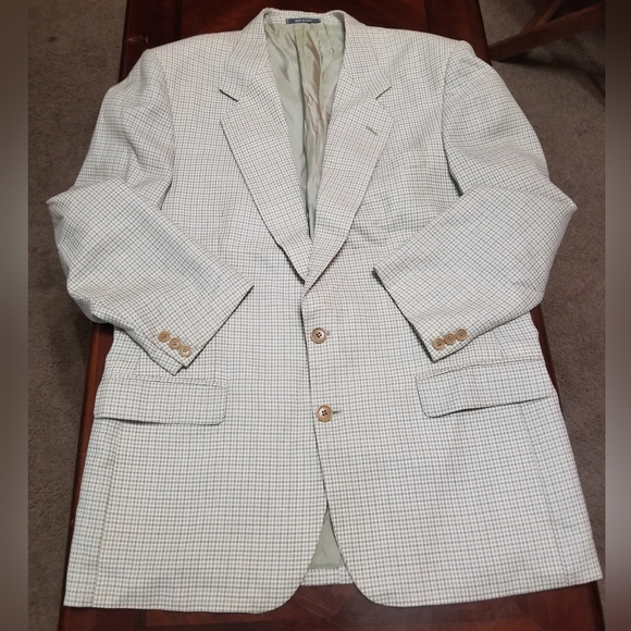 Enrico Coveri Italian Men's Classic Checkered Blazer - Picture 13 of 15